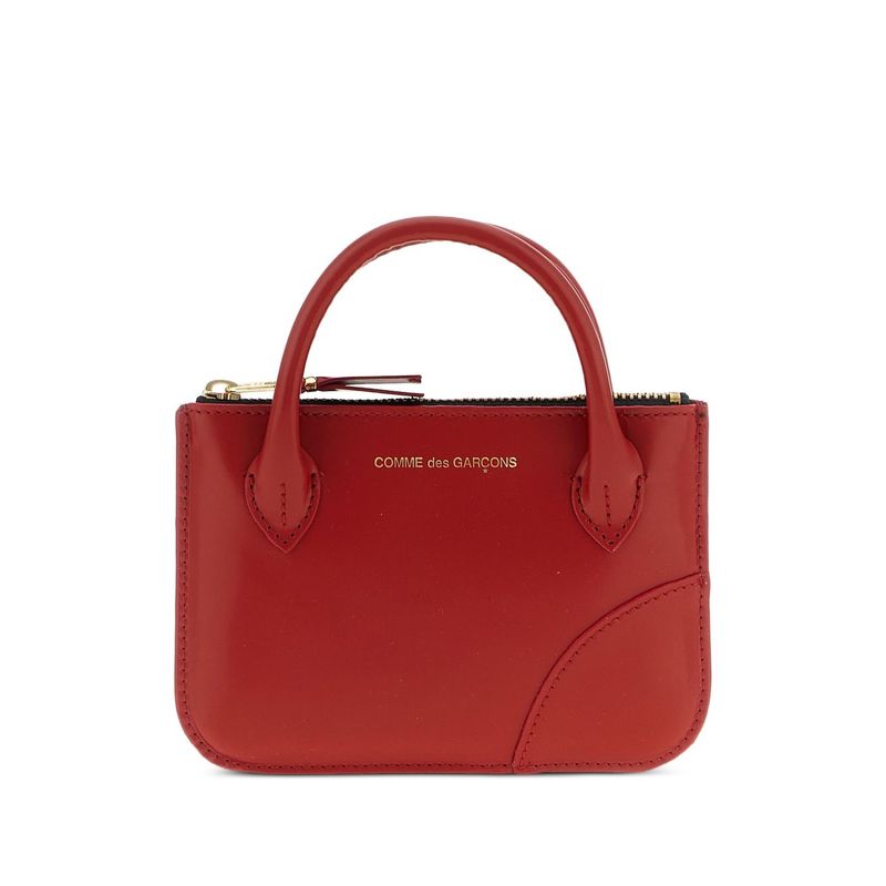 Comme Des Garons Women Leather Credit Cars Case